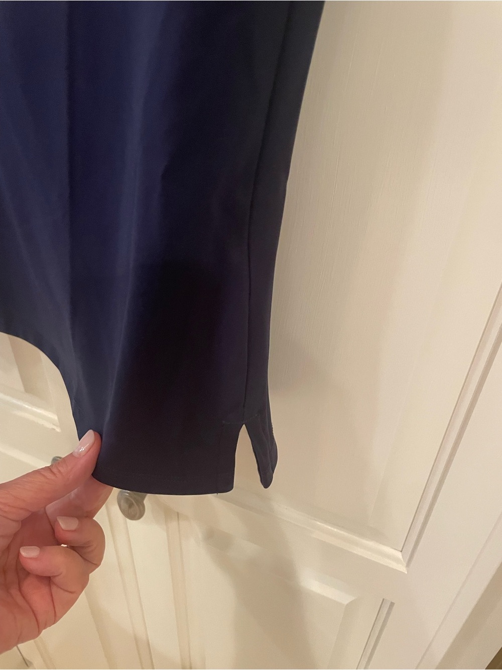 Ruffle V-Neck Performance Polo Top - Picture 8 of 12